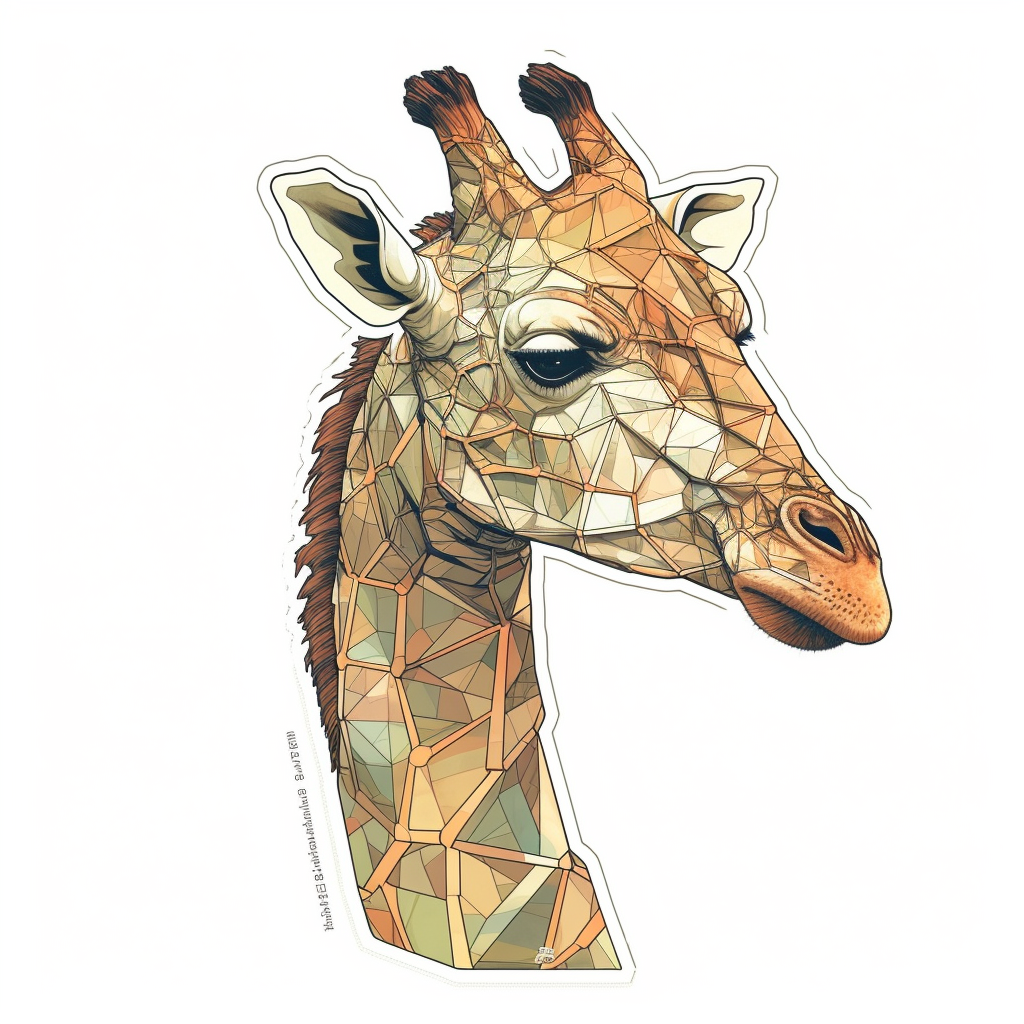 Giraffe Vinyl Decal Sticker for Car, Laptop, Tumbler and more # 001778