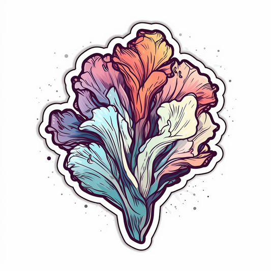 Gladiolus Flower Vinyl Decal Sticker for Car, Laptop, Tumbler and more # 006163