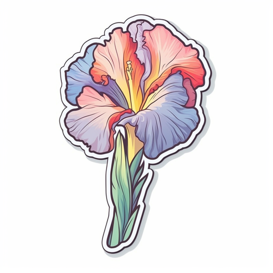 Gladiolus Flower Vinyl Decal Sticker for Car, Laptop, Tumbler and more # 006177