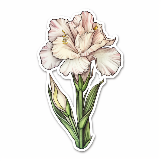 Gladiolus Flower Vinyl Decal Sticker for Car, Laptop, Tumbler and more # 006173