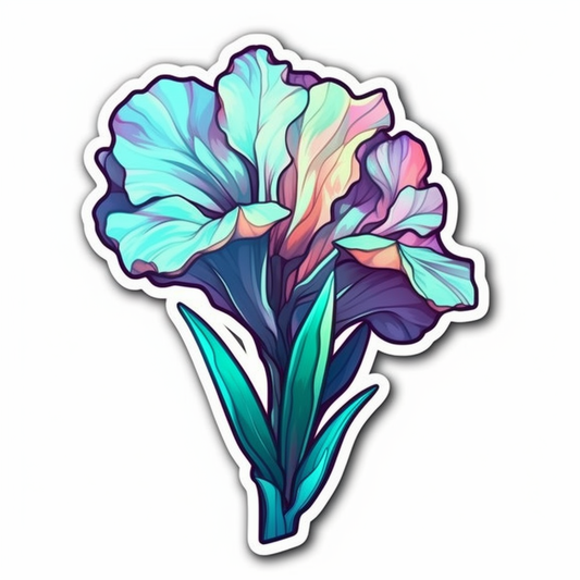 Gladiolus Flower Vinyl Decal Sticker for Car, Laptop, Tumbler and more # 006167