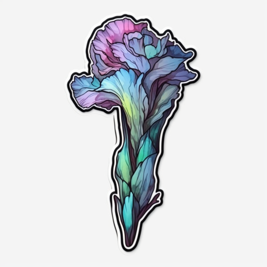 Gladiolus Flower Vinyl Decal Sticker for Car, Laptop, Tumbler and more # 006180