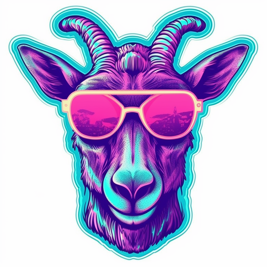 Goat Vinyl Decal Sticker for Car, Laptop, Tumbler and more # 005828