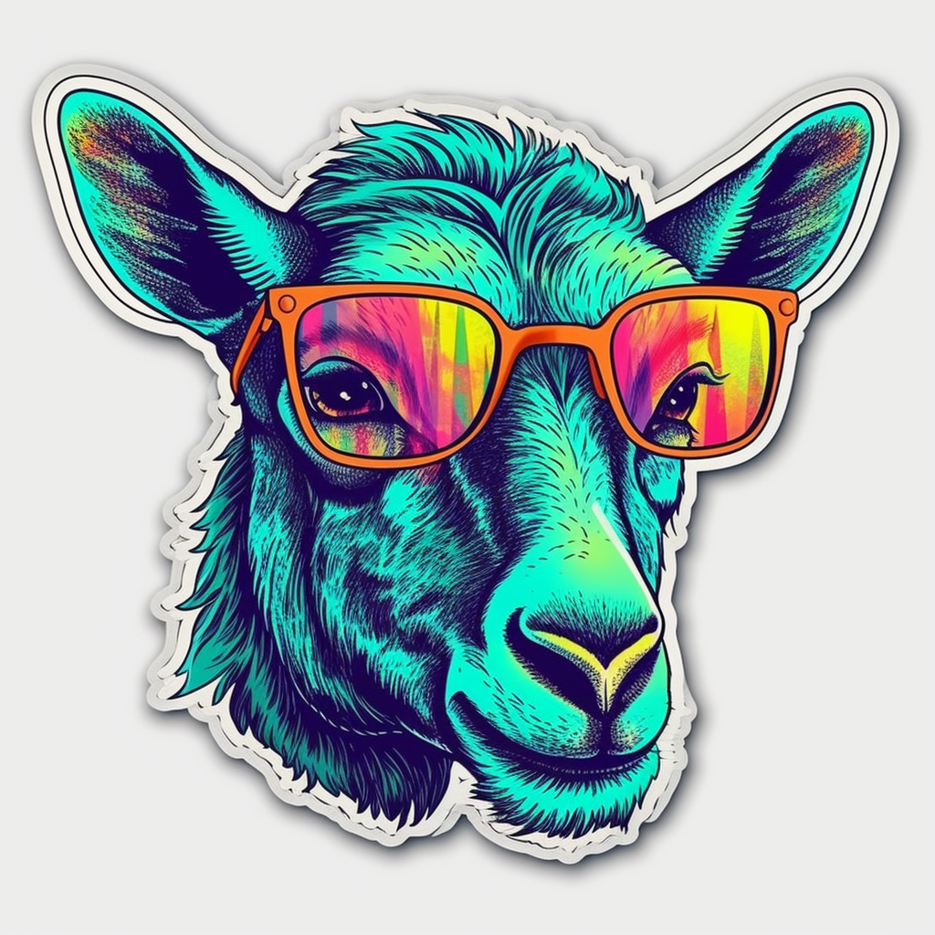 Goat Vinyl Decal Sticker for Car, Laptop, Tumbler and more # 005898