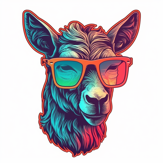 Goat Vinyl Decal Sticker for Car, Laptop, Tumbler and more # 005864