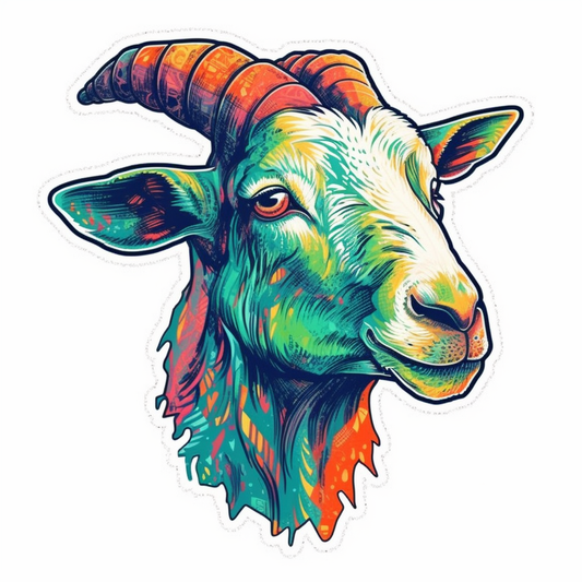 Goat Vinyl Decal Sticker for Car, Laptop, Tumbler and more # 005954