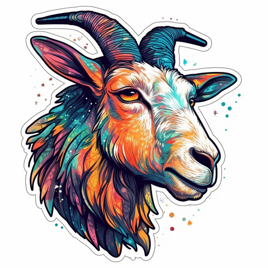 Goat Vinyl Decal Sticker for Car, Laptop, Tumbler and more # 005861