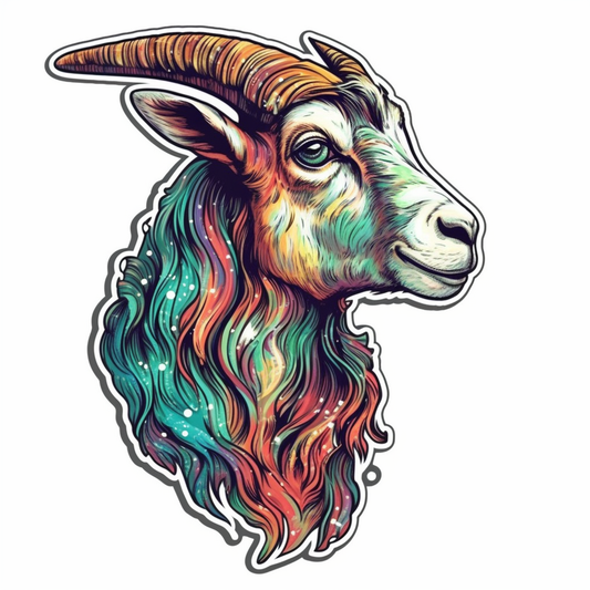 Goat Vinyl Decal Sticker for Car, Laptop, Tumbler and more # 005860
