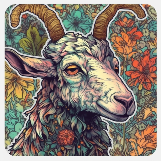 Goat Vinyl Decal Sticker for Car, Laptop, Tumbler and more # 005919