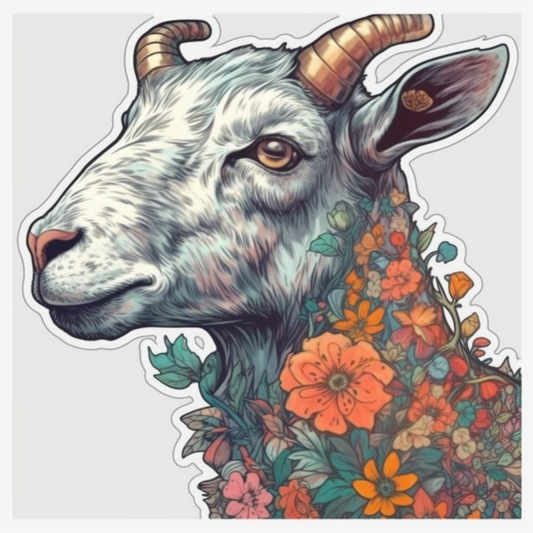 Goat Vinyl Decal Sticker for Car, Laptop, Tumbler and more # 005899