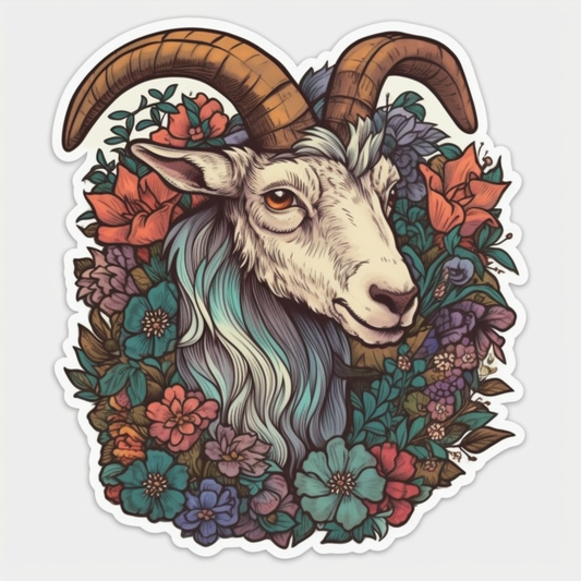 Goat Vinyl Decal Sticker for Car, Laptop, Tumbler and more # 005868