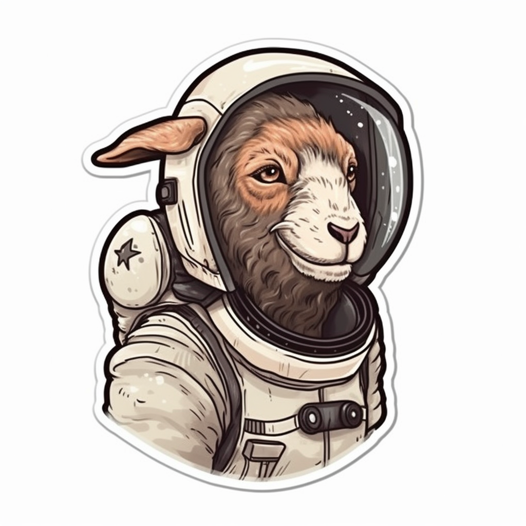 Goat Vinyl Decal Sticker for Car, Laptop, Tumbler and more # 005855