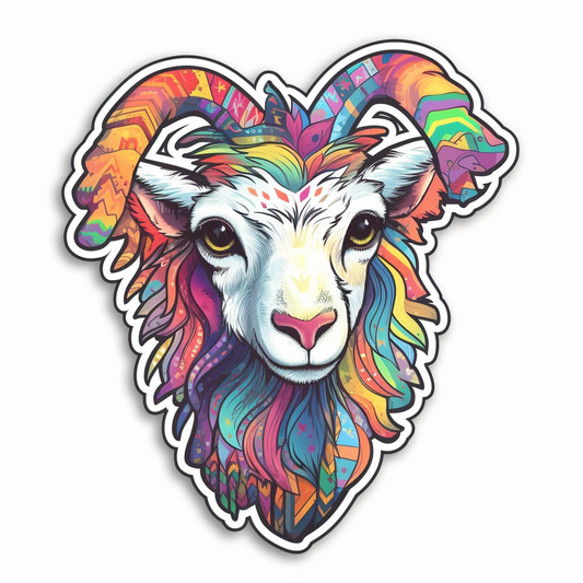 Goat Vinyl Decal Sticker for Car, Laptop, Tumbler and more # 005845
