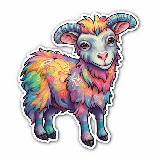 Goat Vinyl Decal Sticker for Car, Laptop, Tumbler and more # 005893
