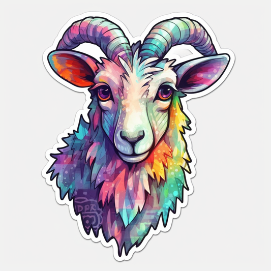 Goat Vinyl Decal Sticker for Car, Laptop, Tumbler and more # 005882