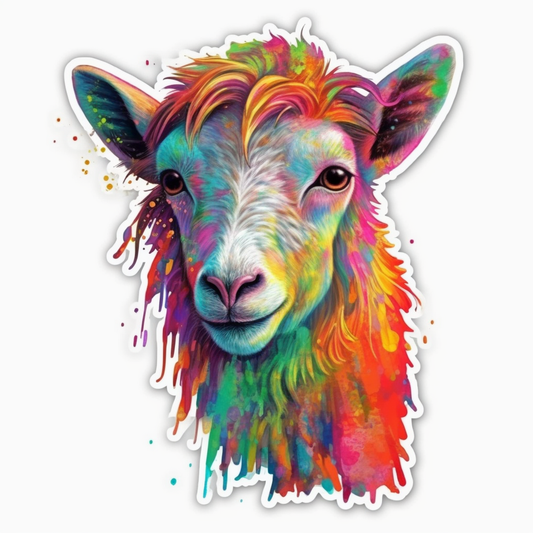 Goat Vinyl Decal Sticker for Car, Laptop, Tumbler and more # 005884