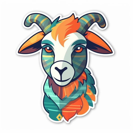 Goat Vinyl Decal Sticker for Car, Laptop, Tumbler and more # 005859