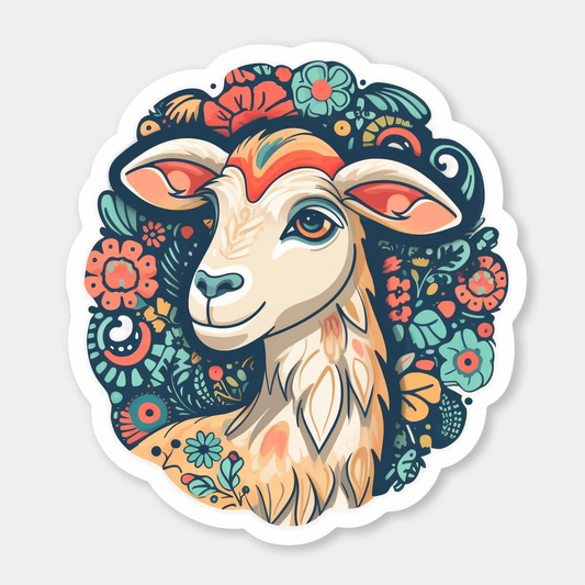 Goat Vinyl Decal Sticker for Car, Laptop, Tumbler and more # 005915