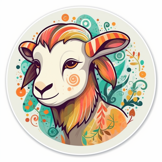 Goat Vinyl Decal Sticker for Car, Laptop, Tumbler and more # 005994