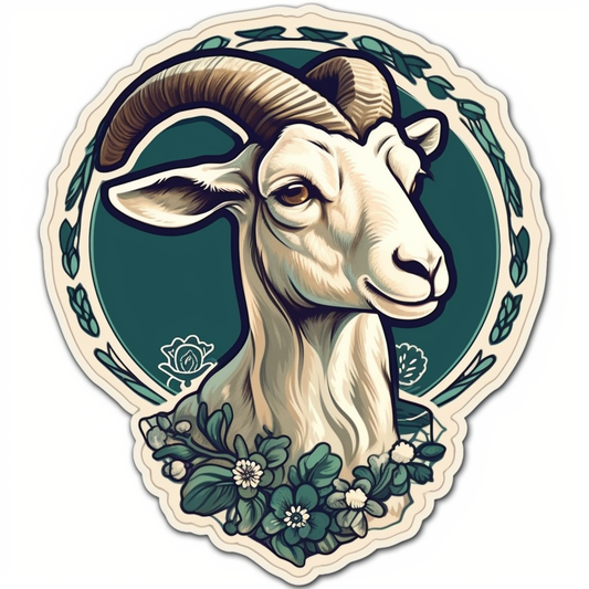 Goat Vinyl Decal Sticker for Car, Laptop, Tumbler and more # 005812