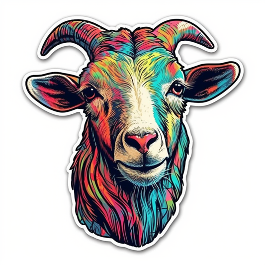 Goat Vinyl Decal Sticker for Car, Laptop, Tumbler and more # 005878