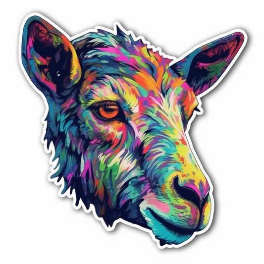 Goat Vinyl Decal Sticker for Car, Laptop, Tumbler and more # 005905