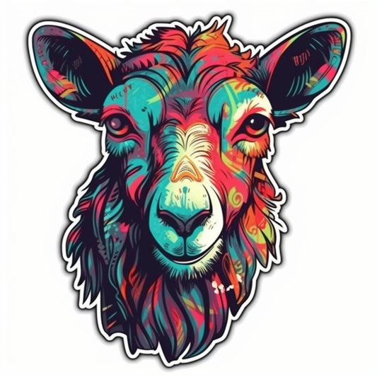 Goat Vinyl Decal Sticker for Car, Laptop, Tumbler and more # 005902