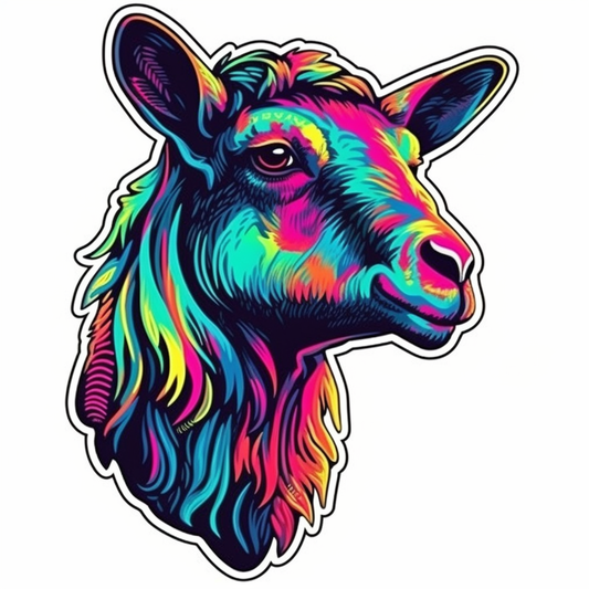 Goat Vinyl Decal Sticker for Car, Laptop, Tumbler and more # 005950