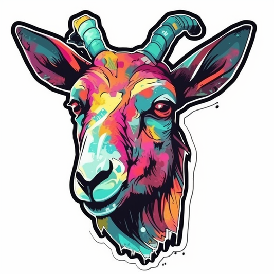 Goat Vinyl Decal Sticker for Car, Laptop, Tumbler and more # 005922