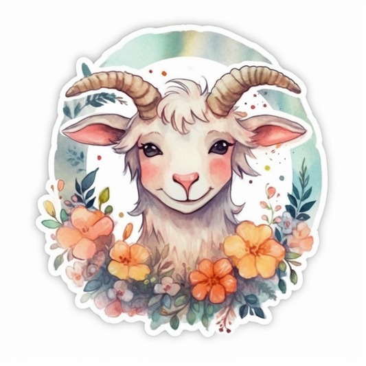 Goat Vinyl Decal Sticker for Car, Laptop, Tumbler and more # 005877