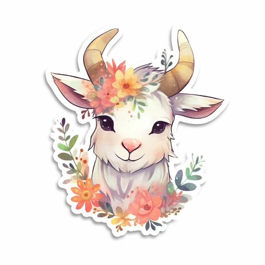 Goat Vinyl Decal Sticker for Car, Laptop, Tumbler and more # 005906