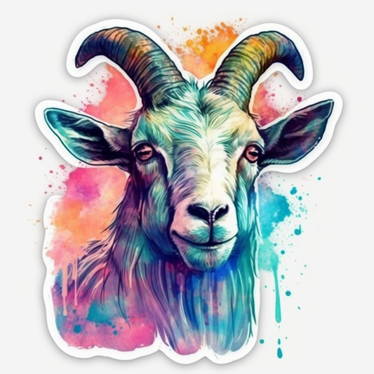 Goat Vinyl Decal Sticker for Car, Laptop, Tumbler and more # 005856