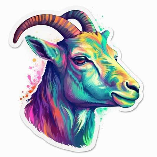 Goat Vinyl Decal Sticker for Car, Laptop, Tumbler and more # 005870