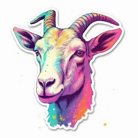 Goat Vinyl Decal Sticker for Car, Laptop, Tumbler and more # 005866