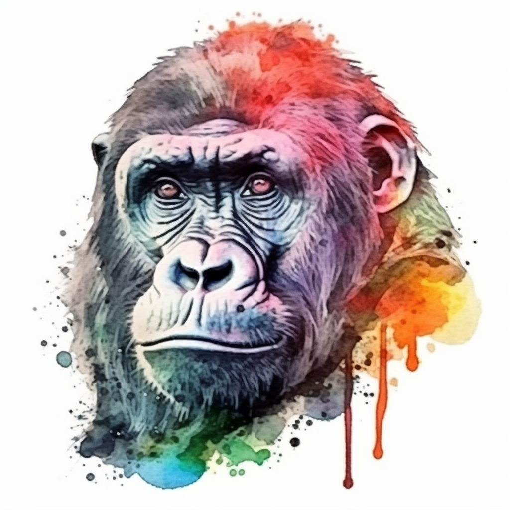 Gorilla Vinyl Decal Sticker for Car, Laptop, Tumbler and more # 00416