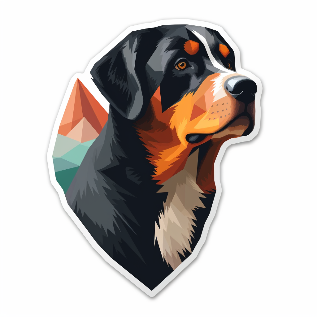 Greater Swiss Mountain Dog Vinyl Decal Sticker for Car, Laptop, Tumbler and more # 007646