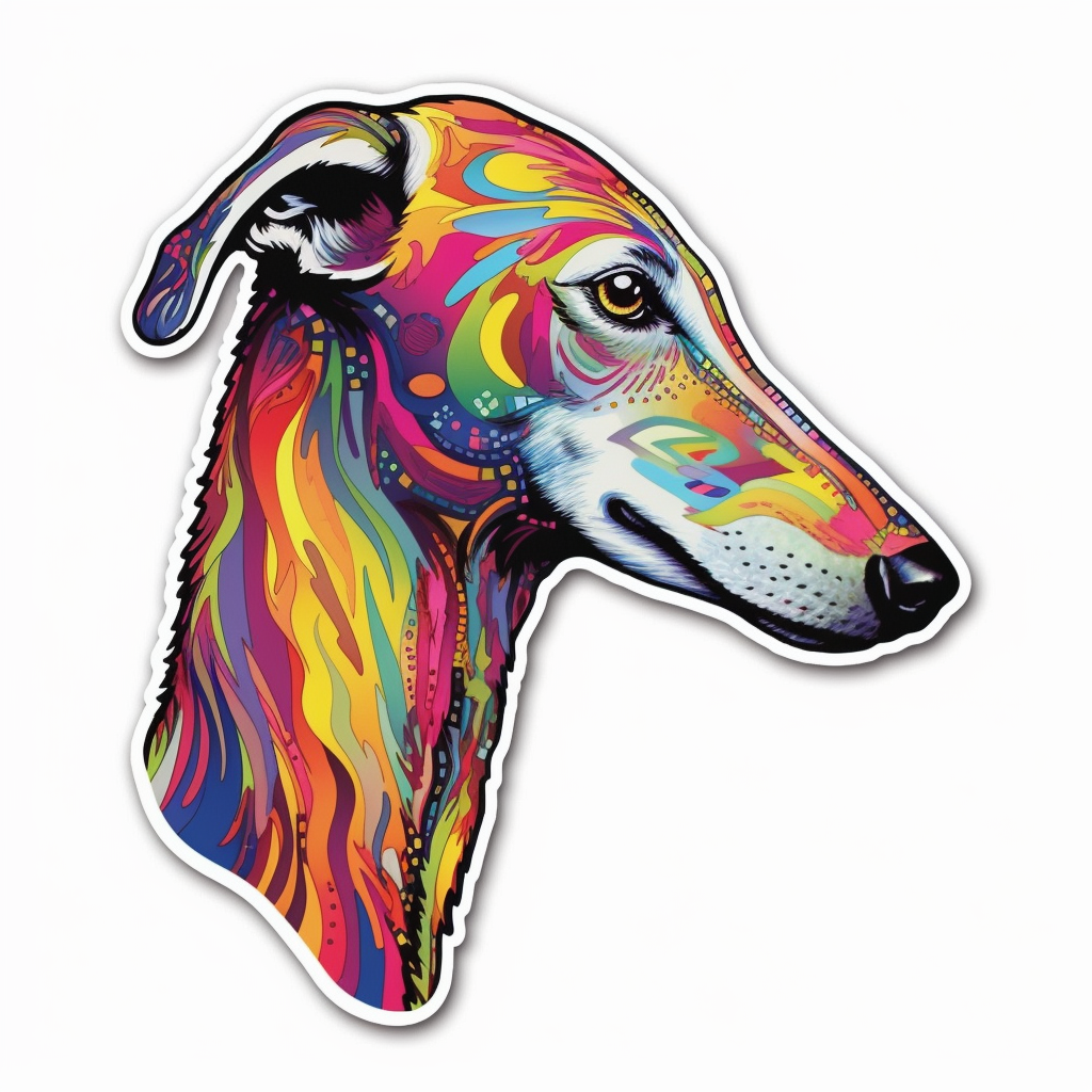 Greyhound Dog Vinyl Decal Sticker for Car, Laptop, Tumbler and more # 007795