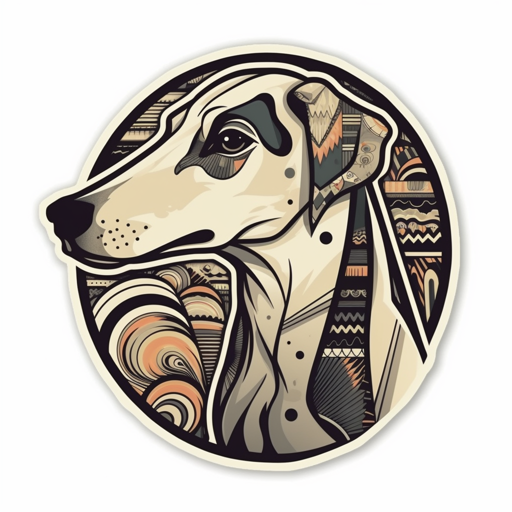 Greyhound Dog Vinyl Decal Sticker for Car, Laptop, Tumbler and more # 007775