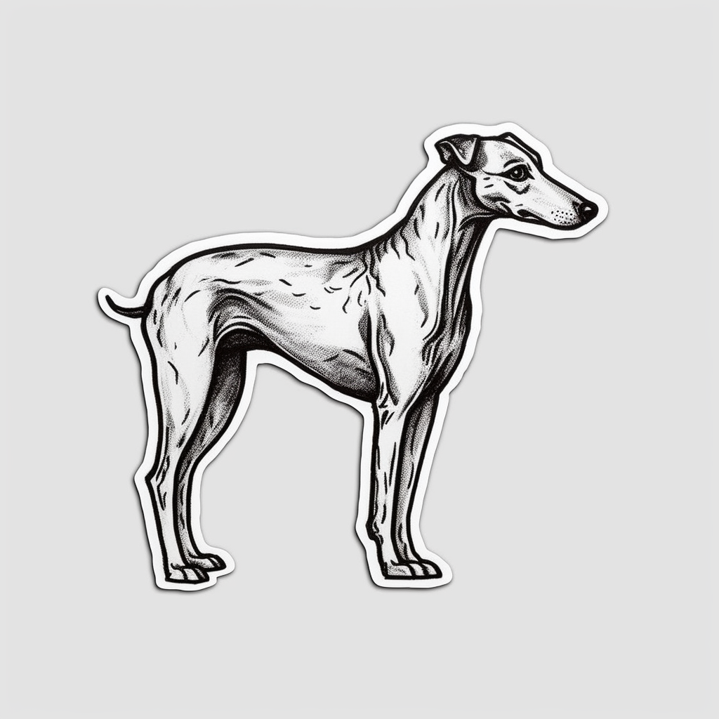 Greyhound Dog Vinyl Decal Sticker for Car, Laptop, Tumbler and more # 007784