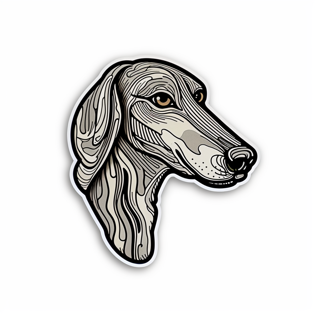 Greyhound Dog Vinyl Decal Sticker for Car, Laptop, Tumbler and more # 007768