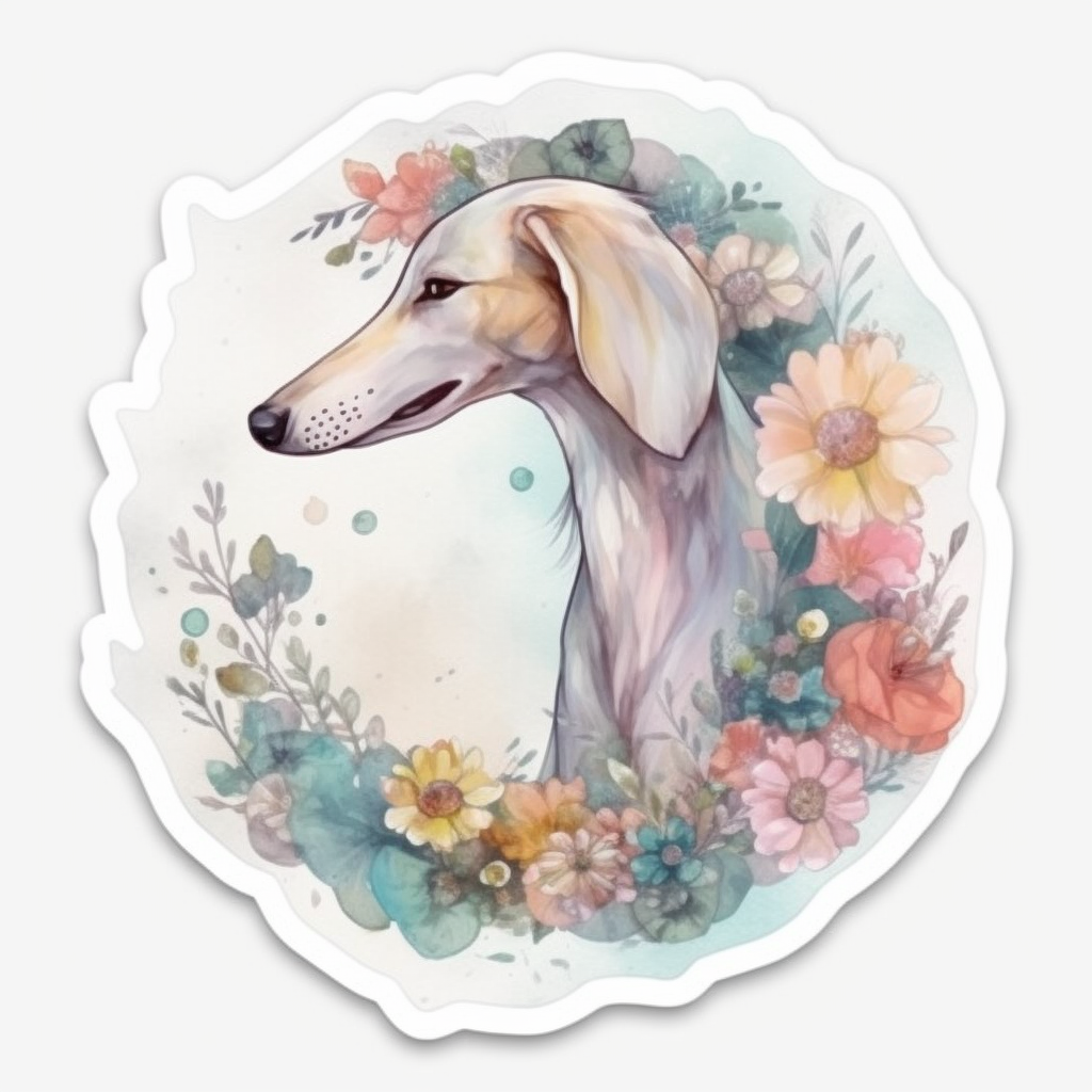 Greyhound Dog Vinyl Decal Sticker for Car, Laptop, Tumbler and more # 007790
