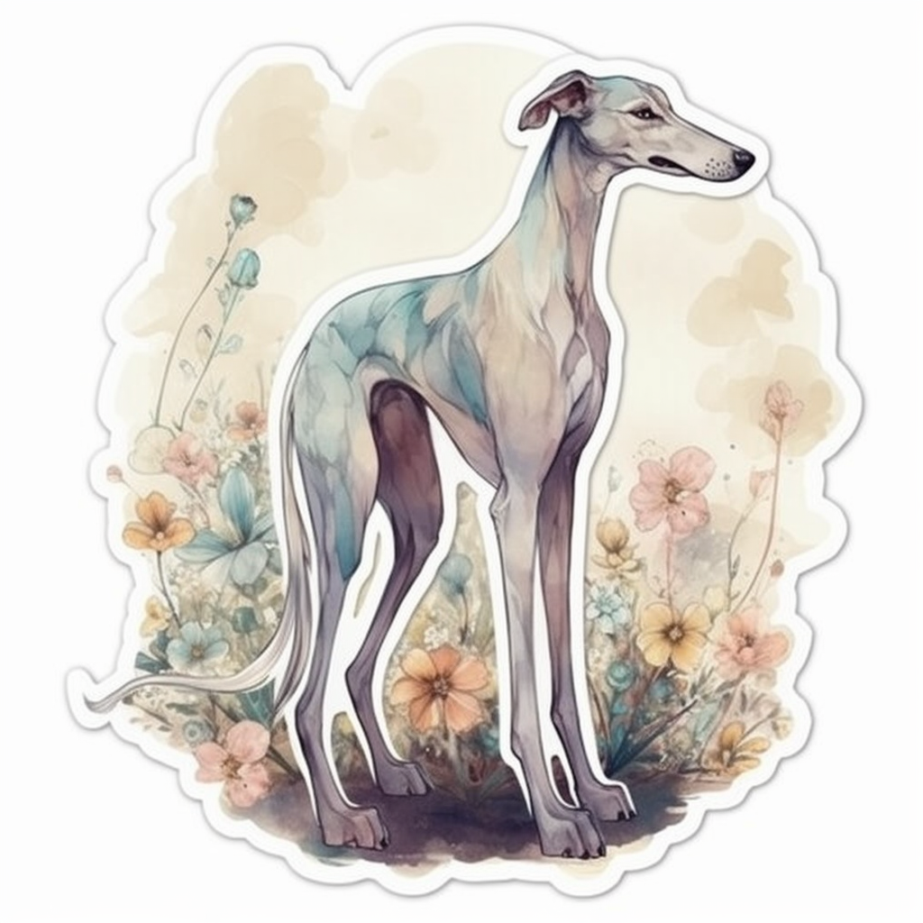 Greyhound Dog Vinyl Decal Sticker for Car, Laptop, Tumbler and more # 007798