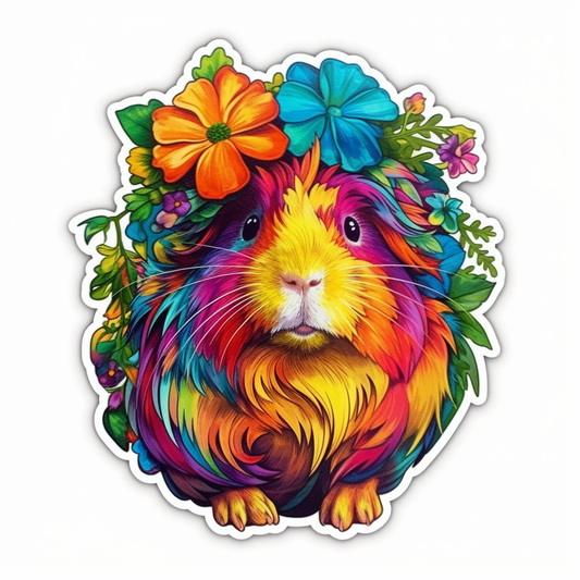 Guinea Pig Vinyl Decal Sticker for Car, Laptop, Tumbler and more # 005501
