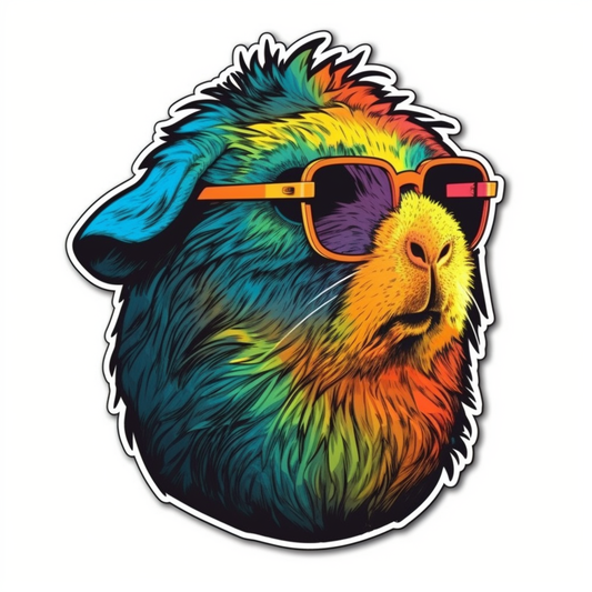 Guinea Pig Vinyl Decal Sticker for Car, Laptop, Tumbler and more # 005460