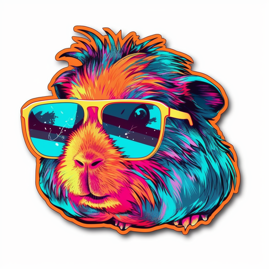 Guinea Pig Vinyl Decal Sticker for Car, Laptop, Tumbler and more # 005575