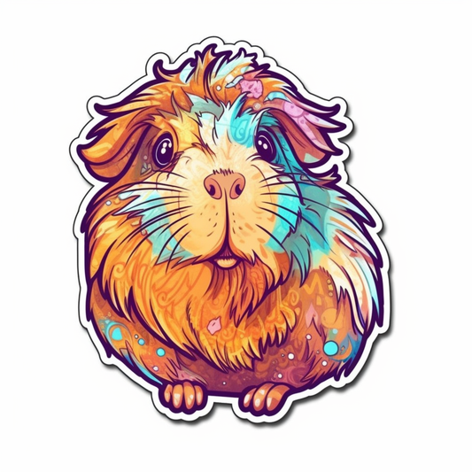 Guinea Pig Vinyl Decal Sticker for Car, Laptop, Tumbler and more # 005477
