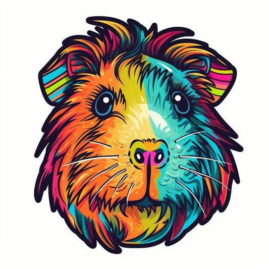 Guinea Pig Vinyl Decal Sticker for Car, Laptop, Tumbler and more # 005601
