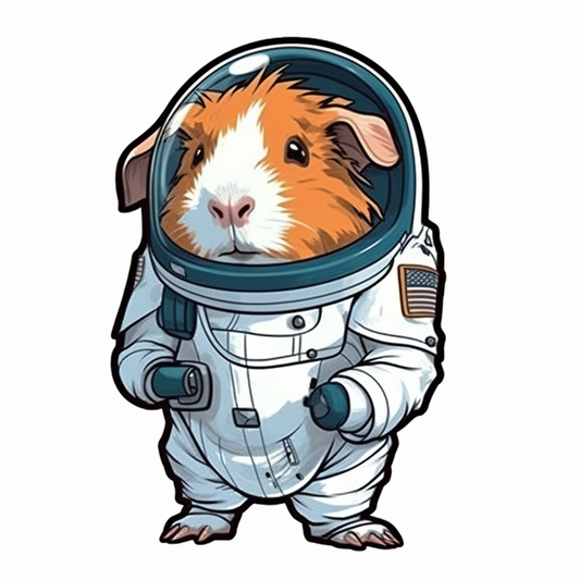 Guinea Pig Vinyl Decal Sticker for Car, Laptop, Tumbler and more # 005616