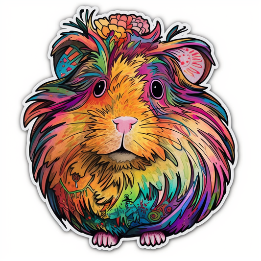 Guinea Pig Vinyl Decal Sticker for Car, Laptop, Tumbler and more # 005475