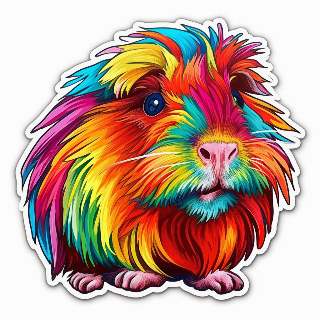 Guinea Pig Vinyl Decal Sticker for Car, Laptop, Tumbler and more # 005503